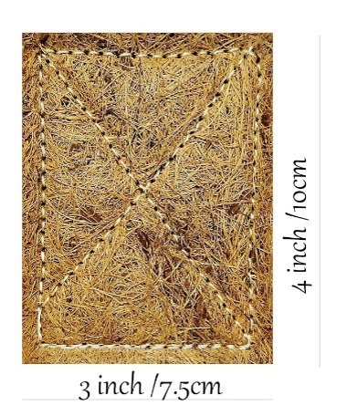 Coconut Coir Dishwash Scrubber – Stitched (3 Pack) 2